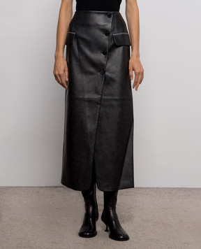 Twinset Black midi skirt 262LI2KDD