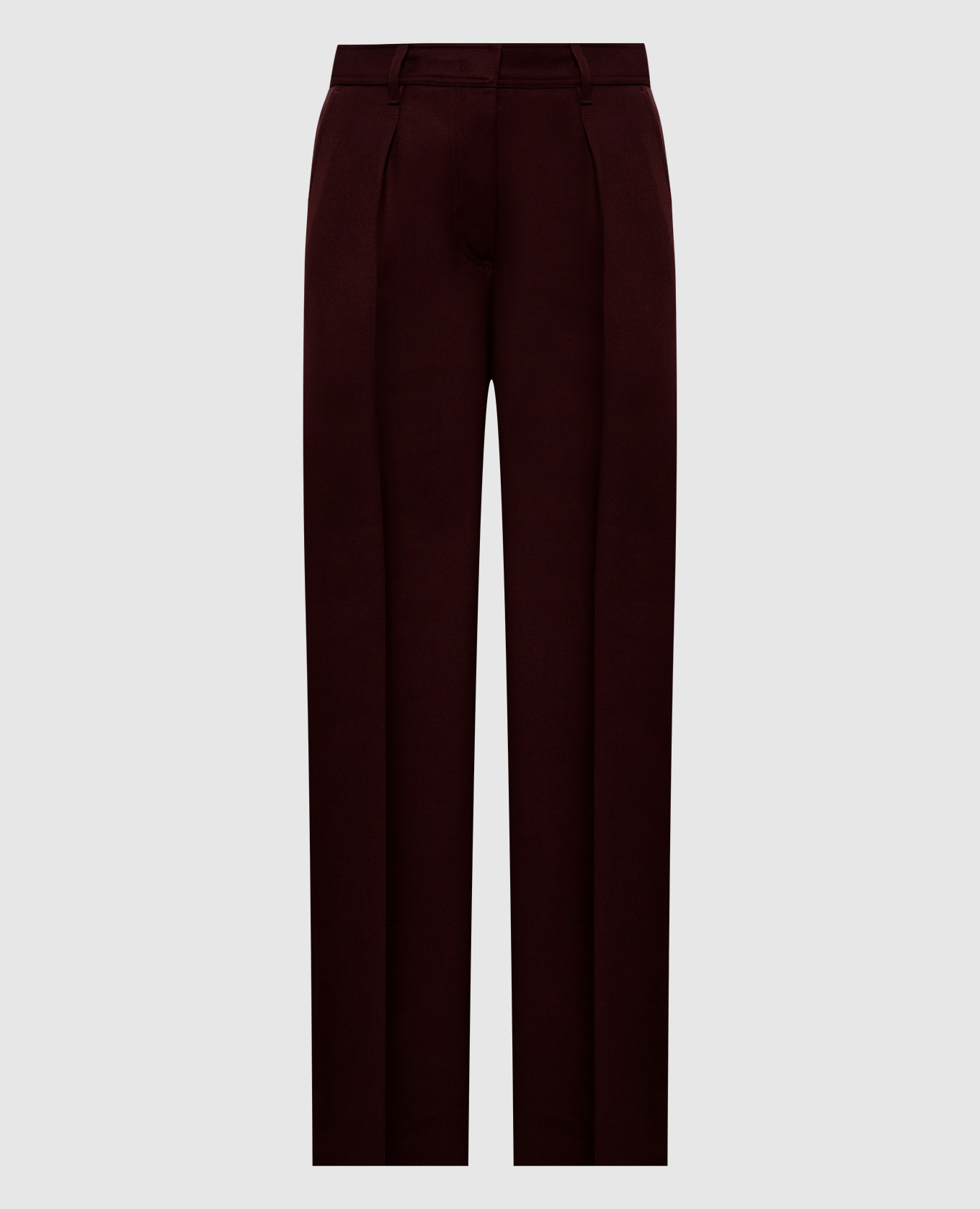 

Burgundy flared trousers CANNES made of wool Max Mara