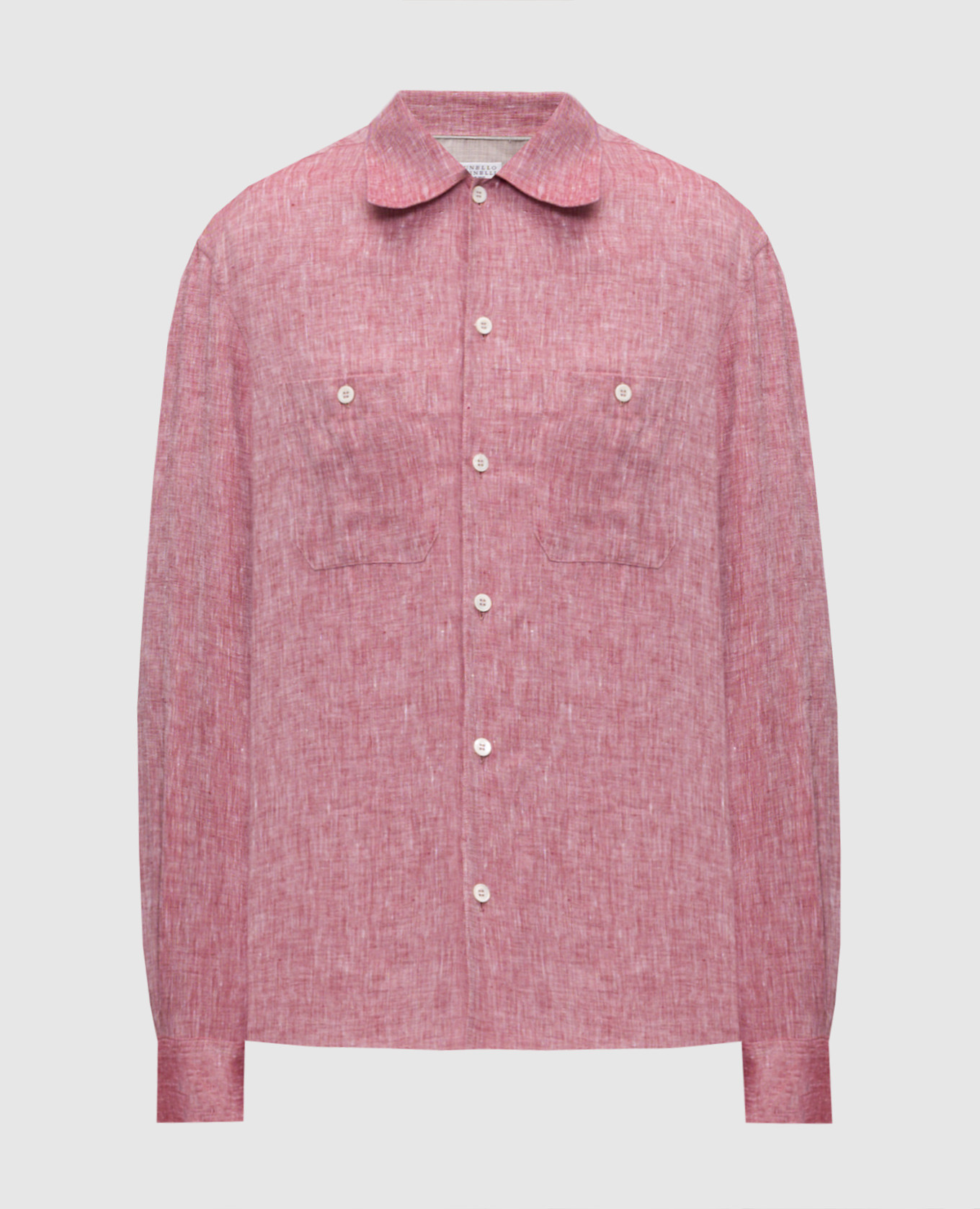 Burgundy linen shirt