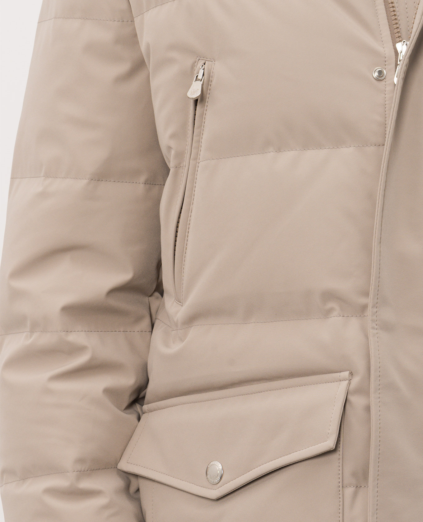 Beige down jacket Brunello Cucinelli 5