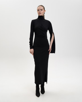 The Attico Black midi dress 260WCW00263RYY002AA