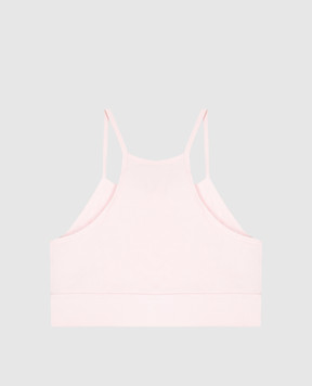 Palm Angels Pink top with logo patch PLA1UWTP10SI