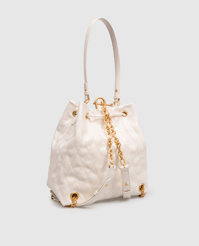 Balmain Pulse Ivory Leather Backpack HN1GE036LSM6