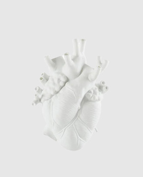 SELETTI White porcelain vase Love in Bloom 09920