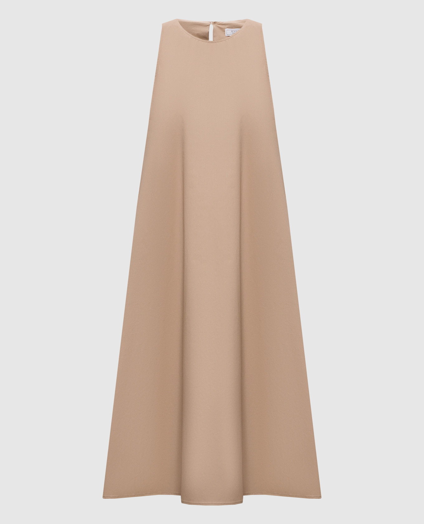 Beige dress with monil chain