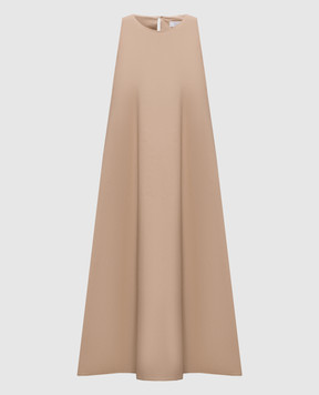 Peserico Beige dress with monil chain A0272601979