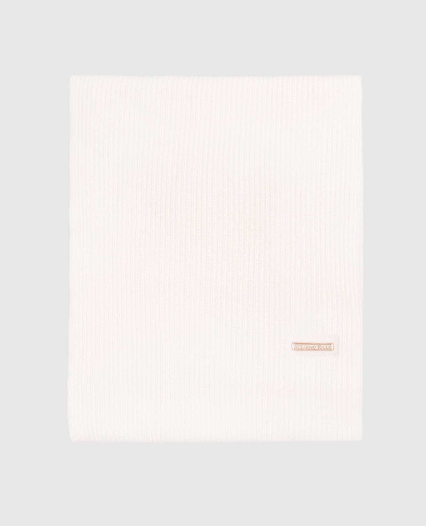 Ivory cashmere scarf