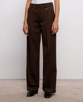 Dondup Brown wool pants DP840SWS0115DXXXW