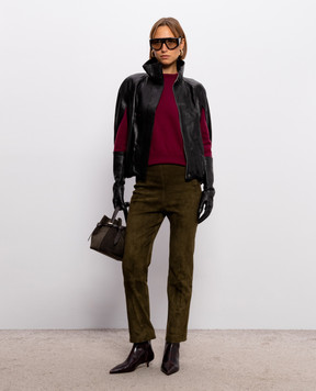 Simkhai Veda khaki suede pants 4264114SP