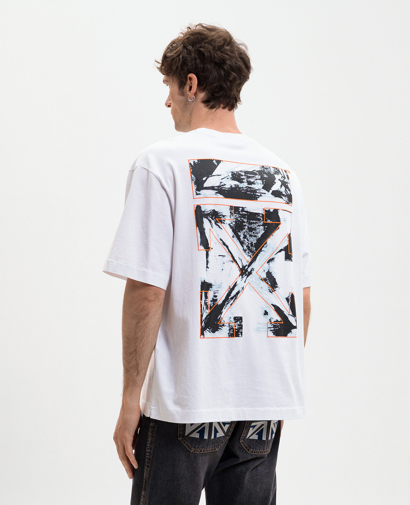 

White T-shirt with Paint Arrow logo Off-White