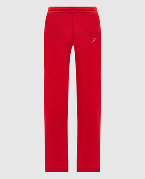 Sporty & Rich Red cashmere and wool pants PA02782327RE50