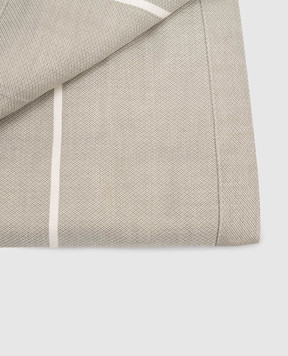 Fazzini OUTFIT gray tablecloth with contrasting stripes OUTTOVA150X2404