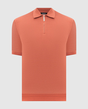 Stefano Ricci Terracotta silk polo K616215P31F25101