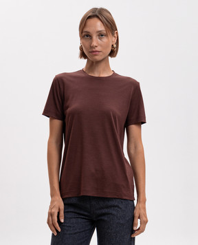 Marco Pescarolo Brown wool T-shirt AMATAD54Y04