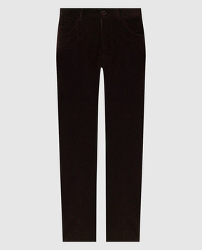 Stefano Ricci Brown corduroy pants M1T6300040CTW02T