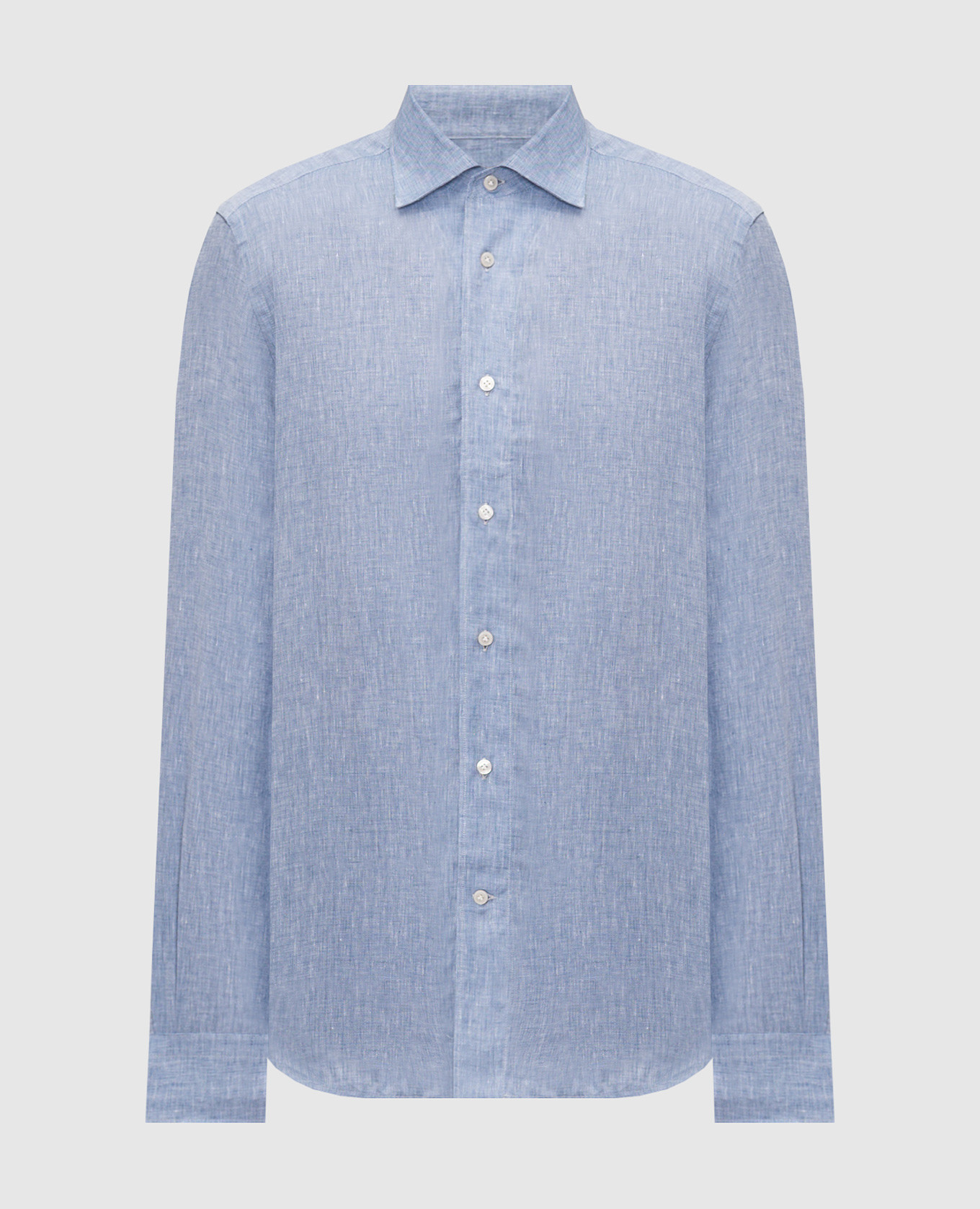 Blue linen shirt