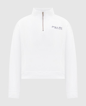 Sporty & Rich White sweatshirt with logo embroidery ST09875325WH01
