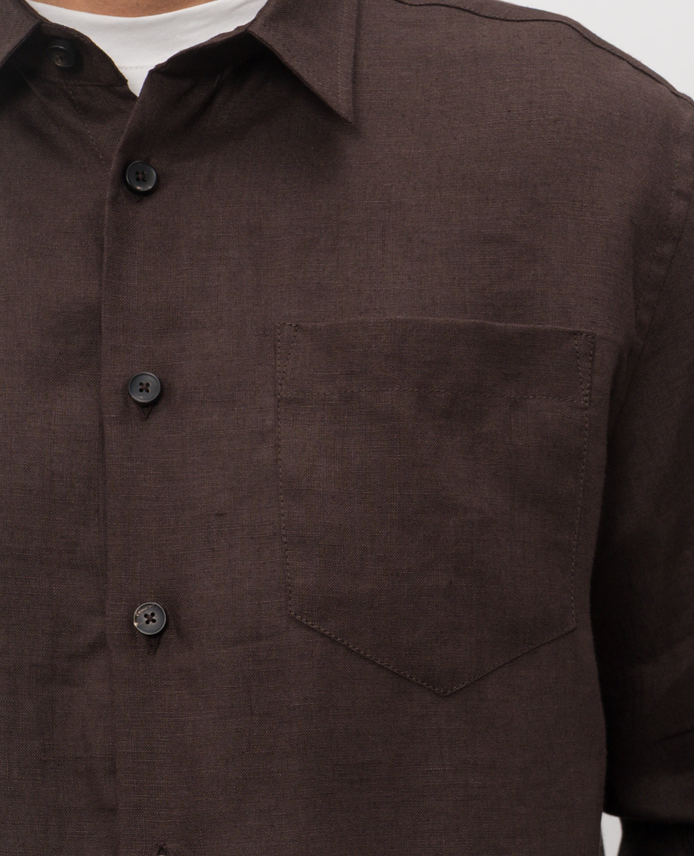 Brown linen shirt Cashmere&Whiskey 5