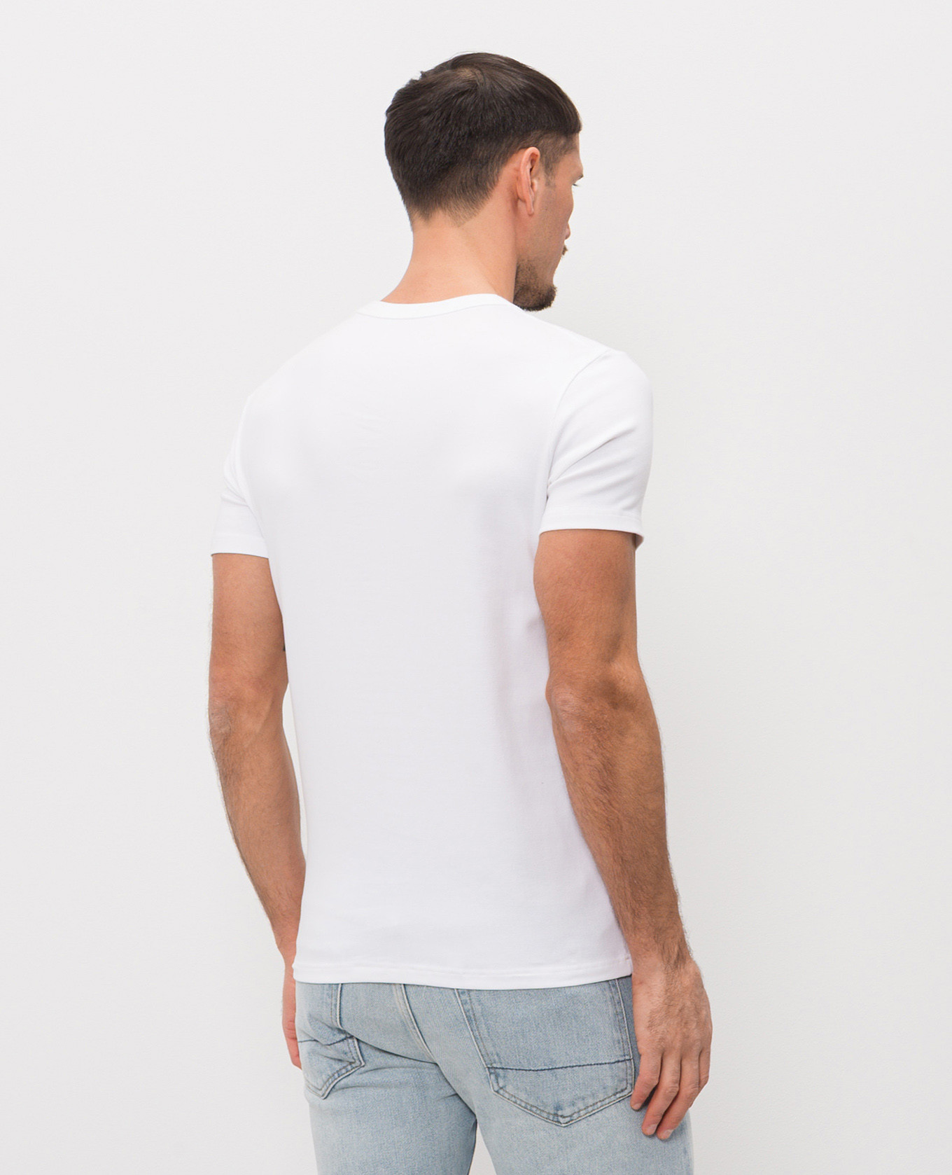 

White T-shirt with logo patch Tom Ford