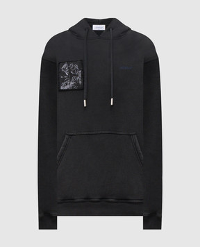 Off-White Faded Painting Gray Hoodie 44MBB085F5F00X