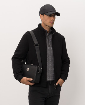 Stefano Ricci Black leather bag with emblem ND263GTPMR