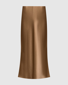 Gabriela Hearst Brown Frei silk skirt 4263046S096