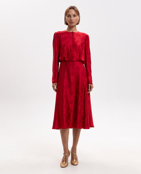 Valentino Red silk dress 9B3VALF0ABF