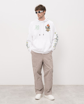 Off-White New York Liberty white hoodie 44MBB085Z26F005