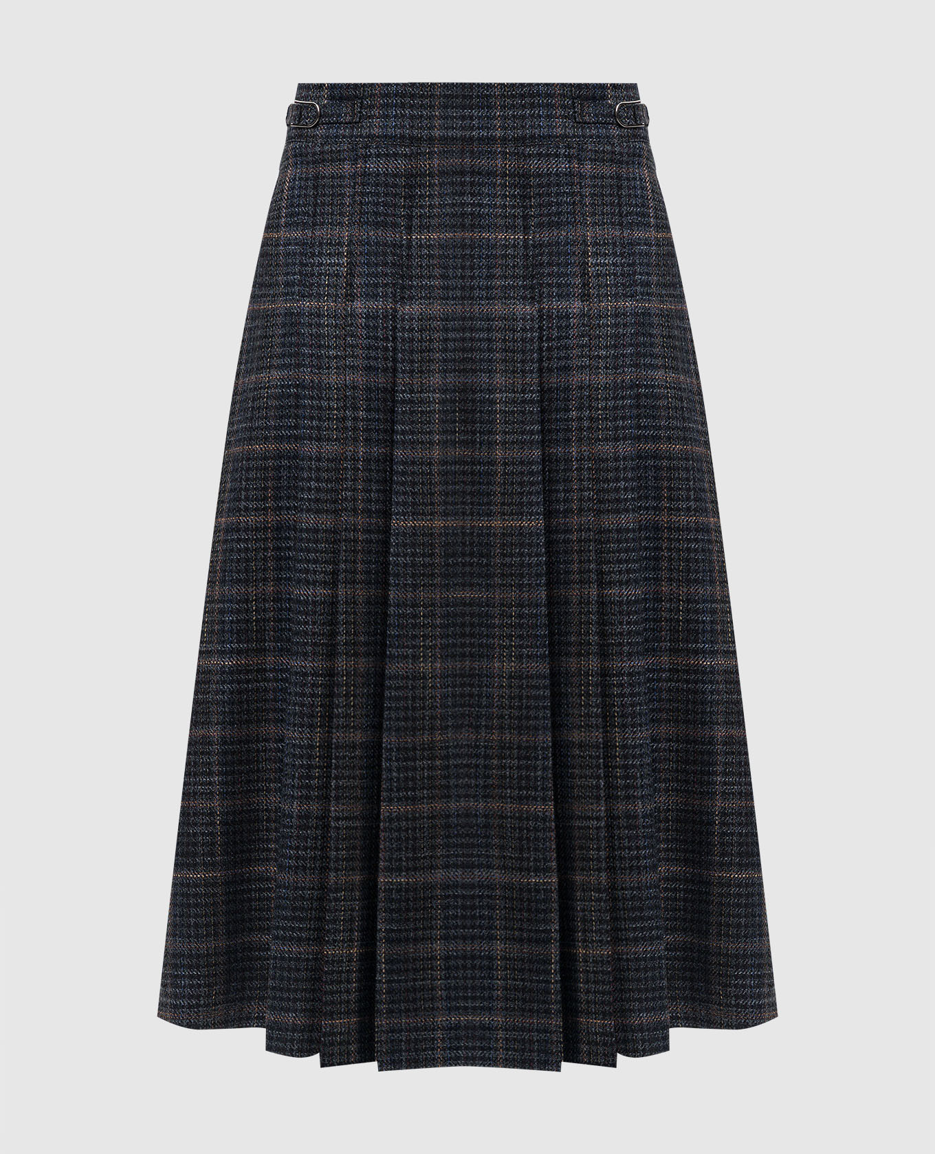 

Wesley grey wool and silk midi skirt Gabriela Hearst