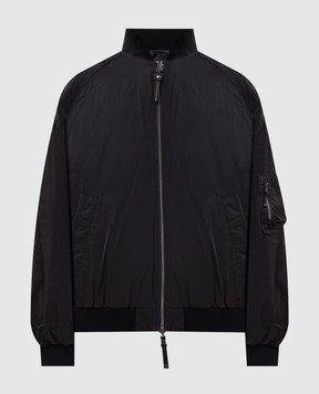 Parajumpers Black reversible down bomber jacket 26WPWJKIN32