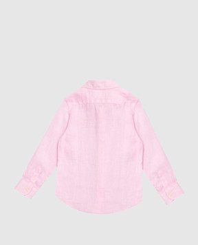 MC2 SAINT BARTH Children's pink Agnes linen shirt AGN000100142L
