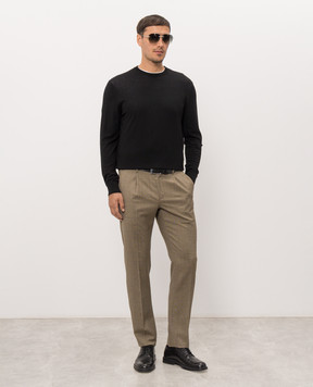 Cashmere&Whiskey Black wool jumper MU8121318541R