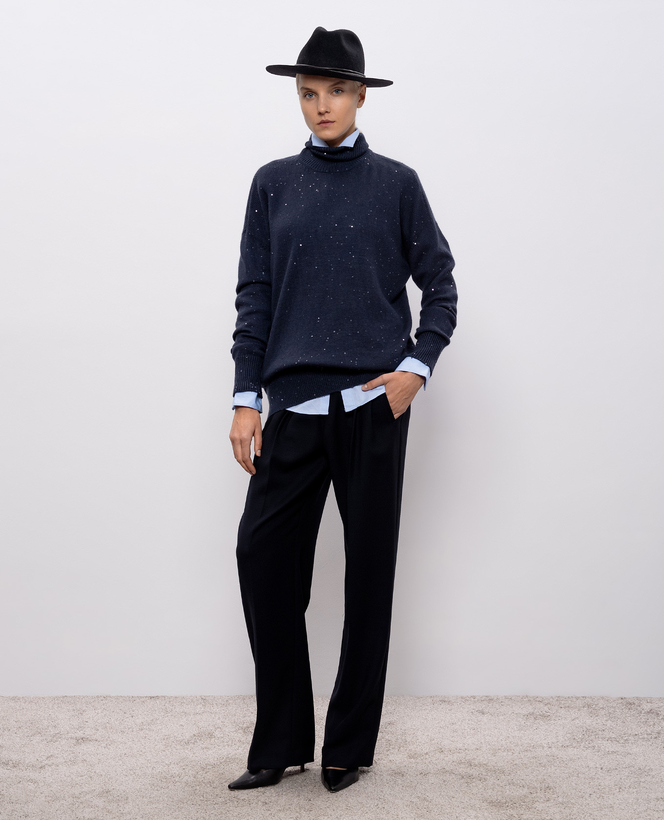 

Blue wool pants Brunello Cucinelli