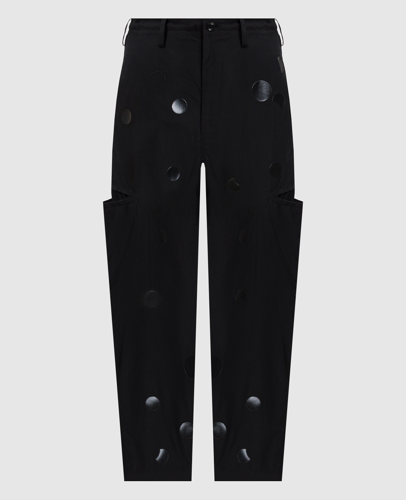 

Black printed cargo pants Y`S Yamamoto