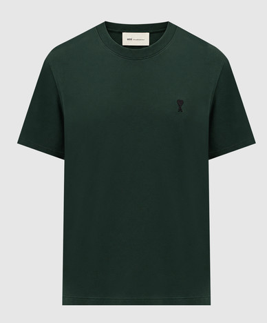 Green T-shirt with embroidered emblem