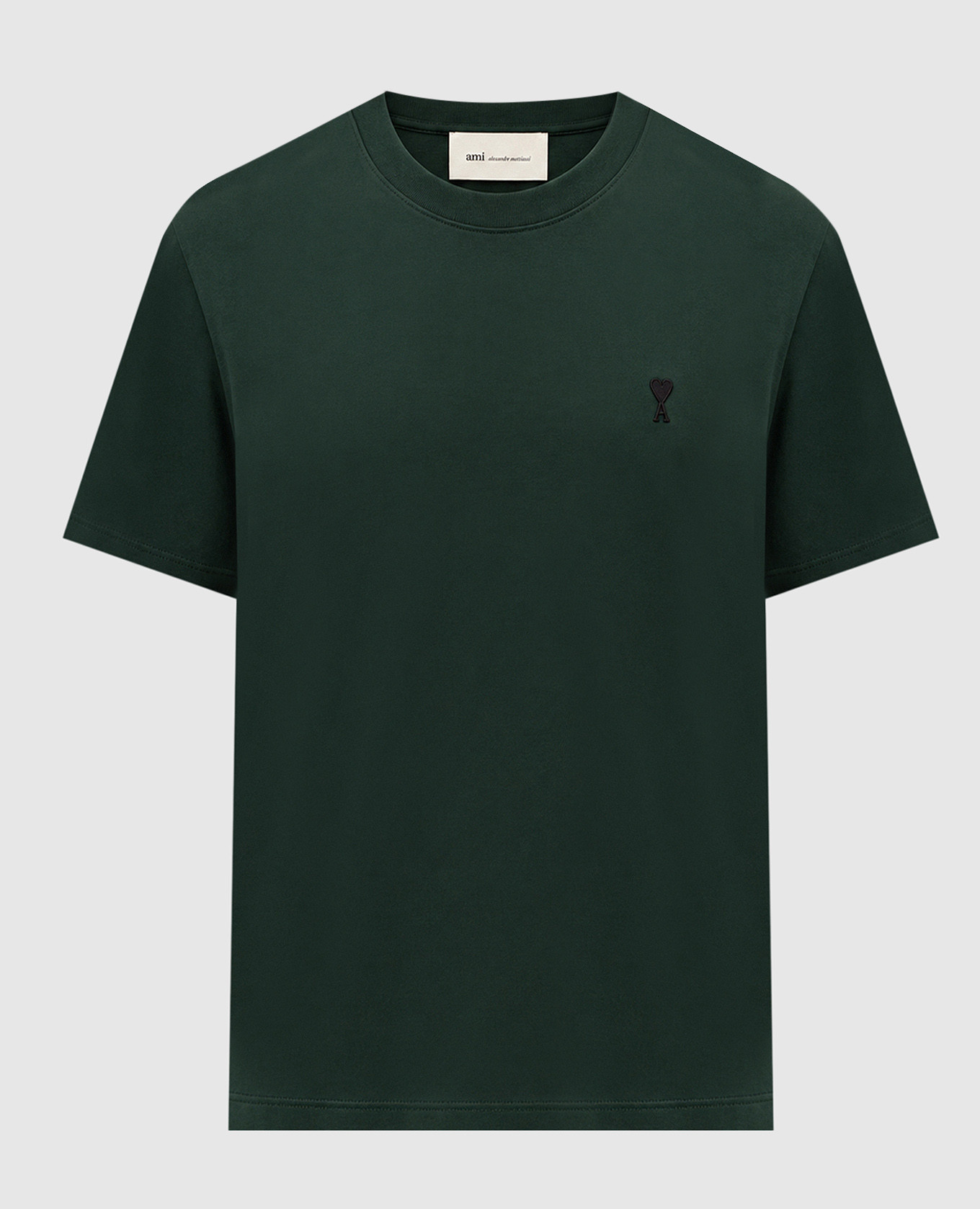 Green T-shirt with embroidered emblem