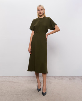 Victoria Beckham Eleanor green dress 1426WDR007752A
