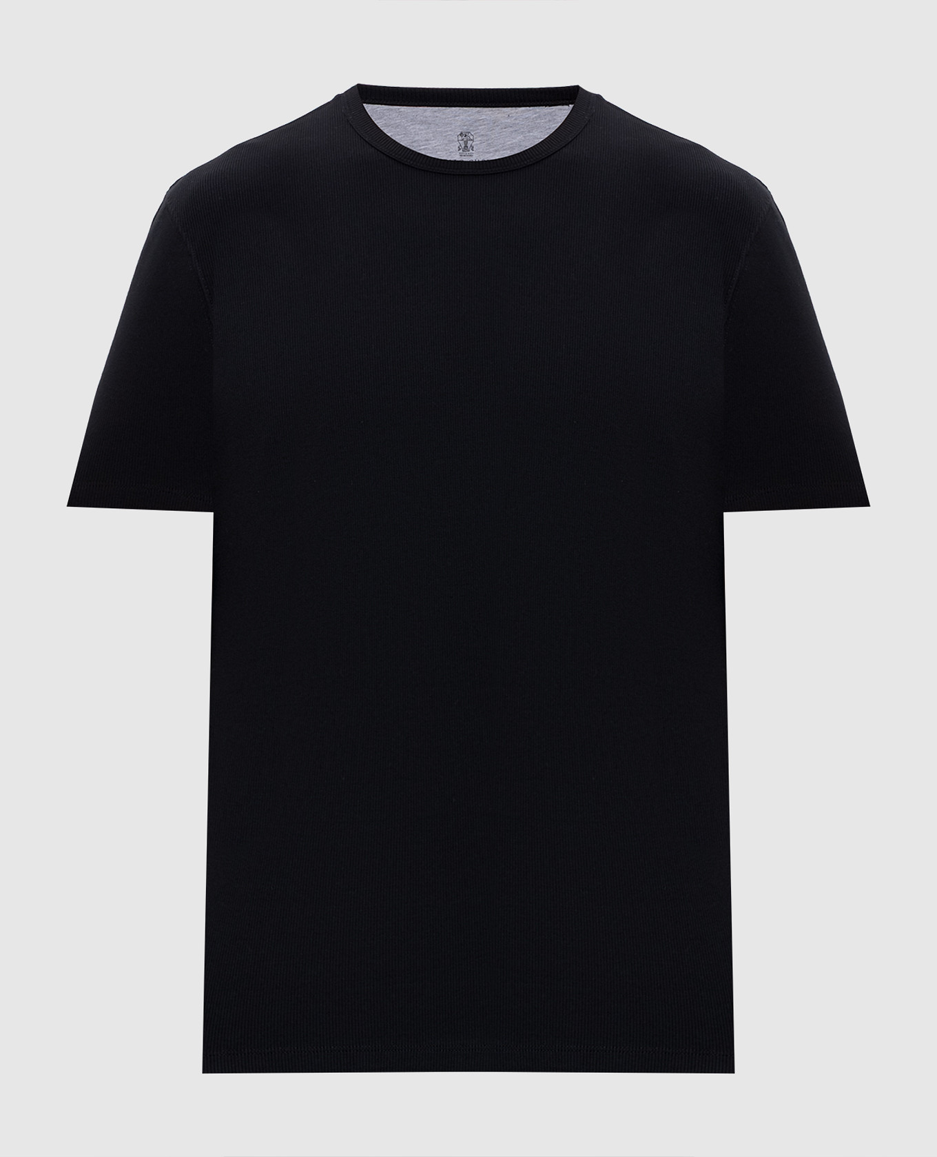 

Black ribbed T-shirt Brunello Cucinelli