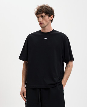 Off-White Black T-shirt with Paint Arrow logo 44MAA120S26J00J