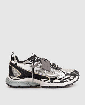 Off-White Be Right Back grey logo combo sneakers OWIA289C99FAB001