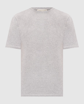 Cashmere&Whiskey Grey T-shirt with logo print TSHIRT