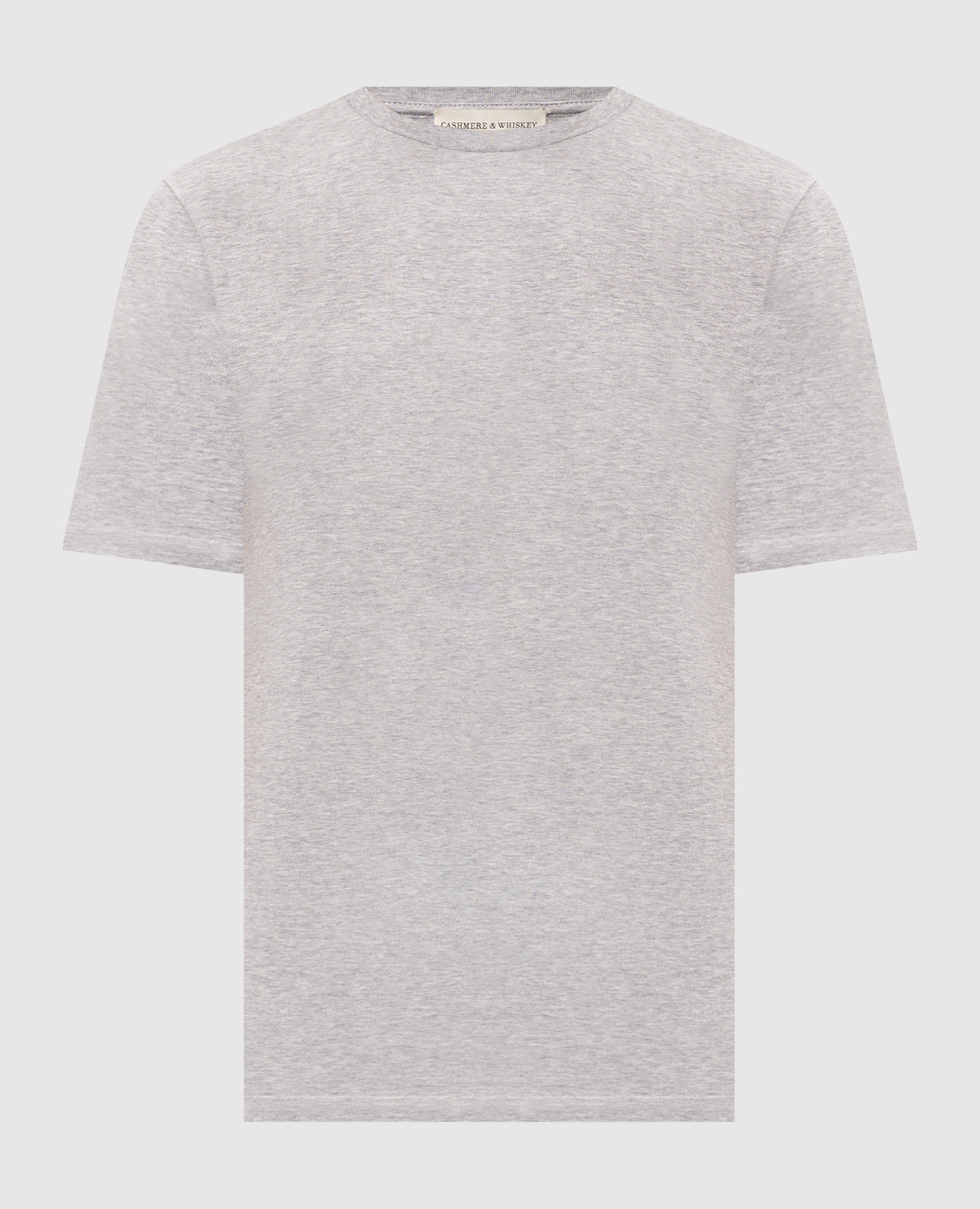 Grey T-shirt with logo print