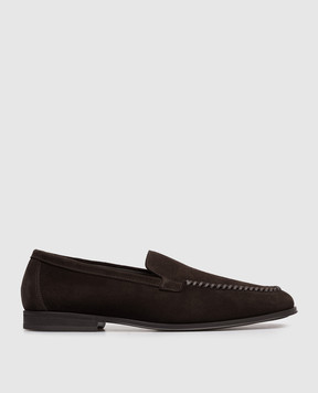 Doucal's Brown suede Visone loafers DU3517NOTTUY009