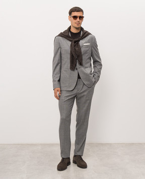Cashmere&Whiskey Brown wool jumper MU8121318541R