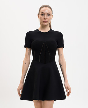 Alexander McQueen Black mini dress 870415Q1BG6