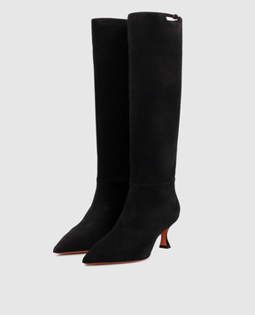 Santoni Black suede boots WSIS72427HI2NHZW