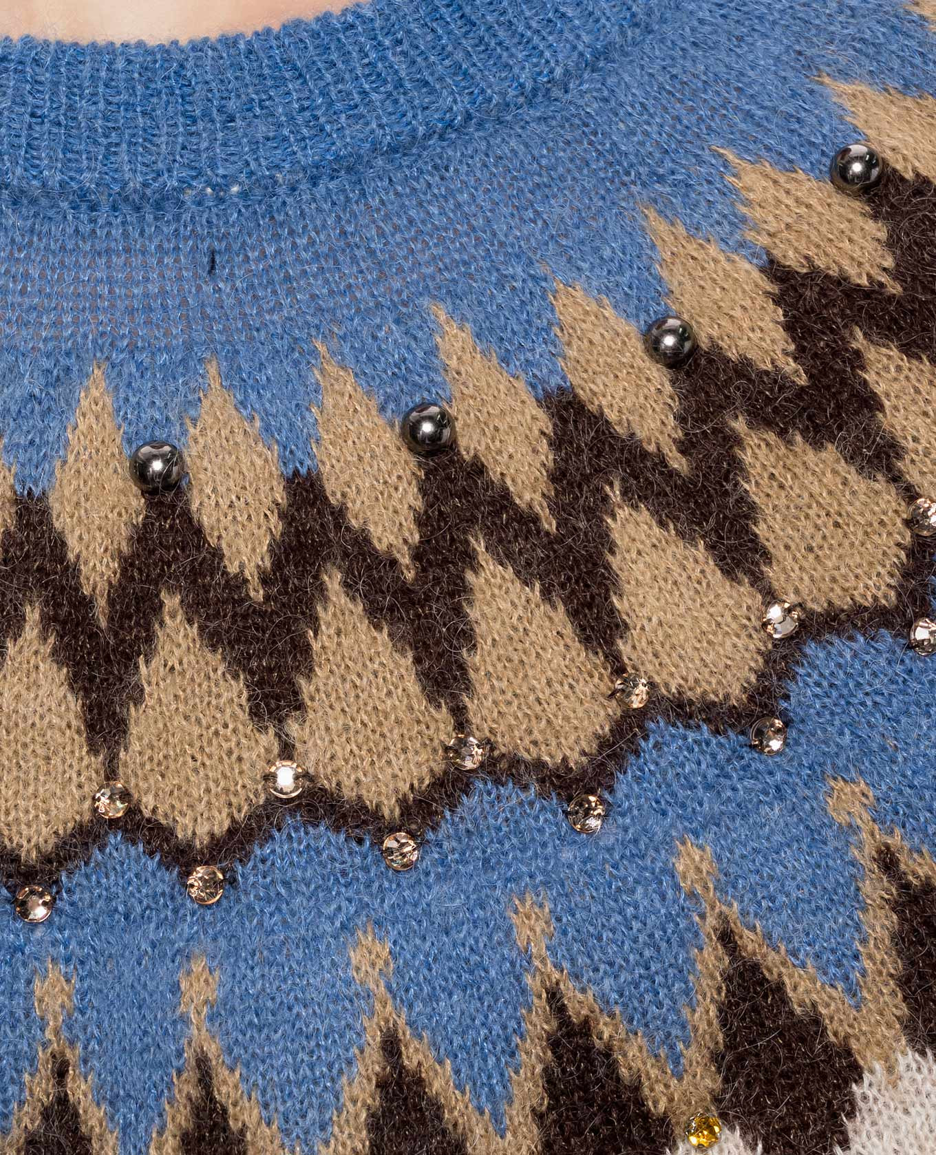 Beige sweater with wool Twinset 5