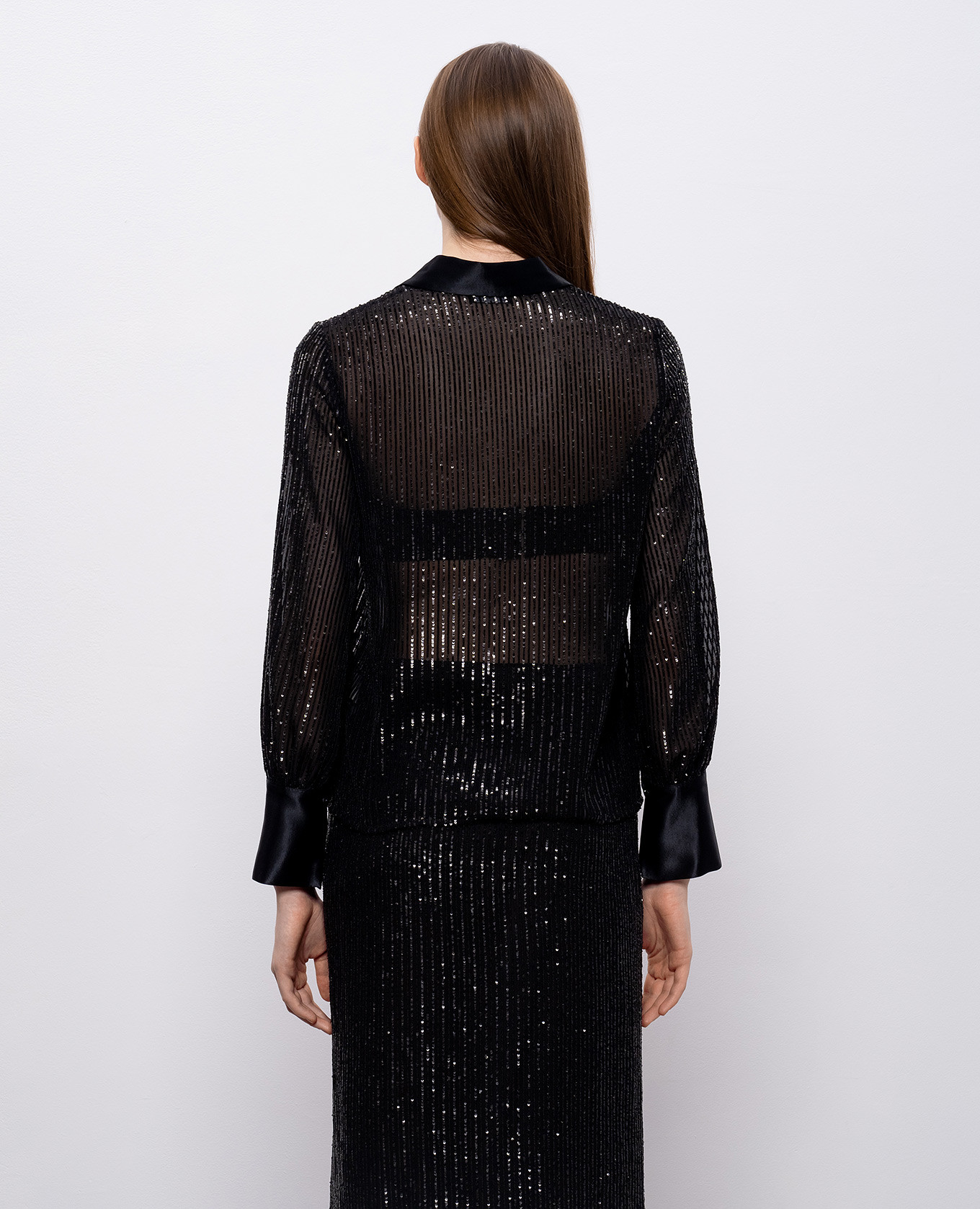 

Black blouse with sequins Peserico