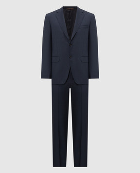 Canali Blue wool suit BF056811228020