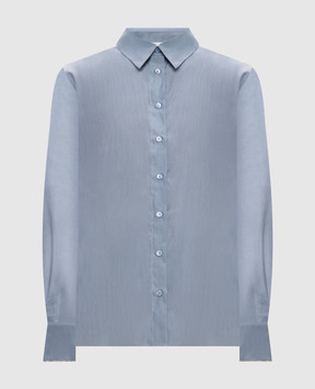 Peserico Blue shirt with silk A0624608372